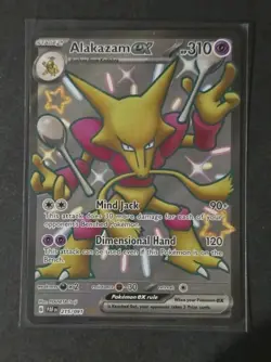 Alakazam ex 215/091 Paldean Fates Shiny Full Art Holo Pokemon TCG Card - Image 1