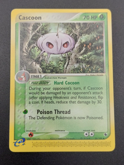Pokemon Card Cascoon 27/109 common EX Ruby And Sapphire LP - Image 1