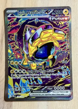 Pokemon TCG Iron Hands EX Double Rare Holo Card 154/131 Near Mint Condition - Image 1