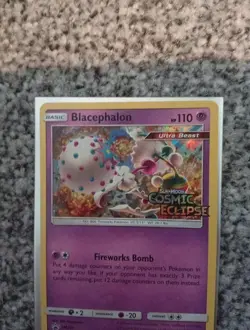 Blacephalon SM221 Cosmic Eclipse Holo Rare Prerelease Promo Pokemon Card - Image 2