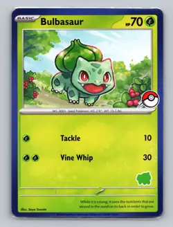 Bulbasaur - (Pokeball Stamped) My First Battle Deck Promo Rare Pokemon Card - NM - Image 1