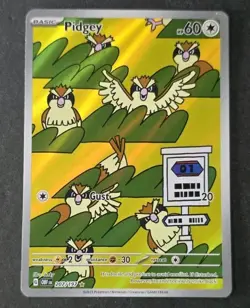 Pokemon TCG Pidgey 207/197 SV03: Obsidian Flames Full Art Card Nintendo 2023 LP - Image 1