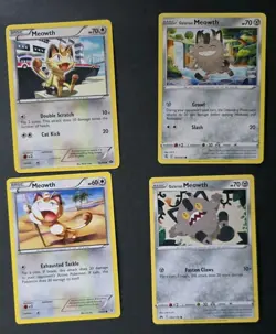 Pokemon Lot Of Meowth Cards MP/LP/NM - Image 1