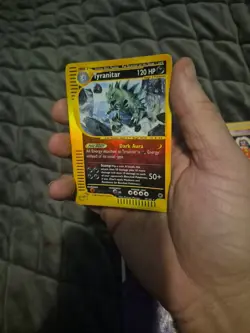 Pokemon TCG Tyranitar Expedition Base Set Reverse Holo Rare Card 29/165 - Image 2