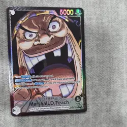 Marshall D. Teach OP09-081 Foil Bandai One Piece Card Game Leader - Image 1