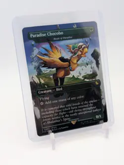 MTG - Paradise Chocobo - Birds of Paradise - Borderless Foil #483 Commander: FIC - Image 1