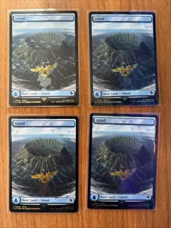 Lot Of 4x Island (Chocobo Track Foil) - Commander: FINAL FANTASY (FIC) Magic MTG - Image 1