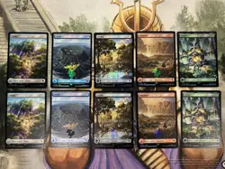 Final Fantasy Chocobo Track Stamped Foil Lands Set of 10 English Bundle - NM/M - Image 1