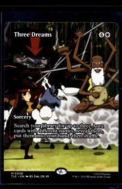 MTG Magic The Gathering TLE Avatar The Last Airbender Borderless #8 Three Dreams - Image 1