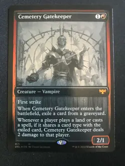 Cemetery Gatekeeper Silver Screen FOIL Innistrad: Double Feature DBL MTG NM - Image 1