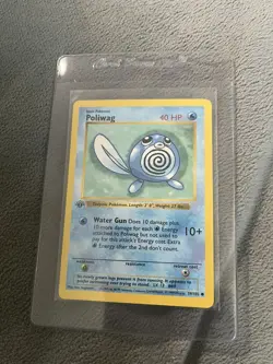 Pokemon POLIWAG 1st Edition Shadowless Base Set #59/102 - NM, Common - Image 3