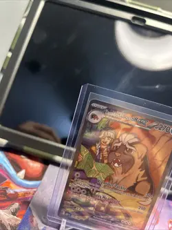 Pokemon TCG Arven's Mabosstiff EX #235/182 Sv10: Destined Rivals SAR - Image 2