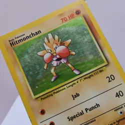 Pokemon TCG - Hitmonchan 7/102 Base Set Holo Rare WOTC 1999 - HP - Image 1