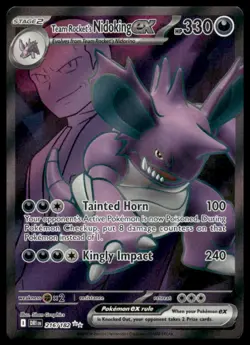 Pokemon SV10: Destined Rivals #216/182 Team Rocket's Nidoking ex Ultra Rare - Image 1