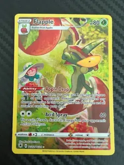 Pokemon TCG Flapple Sword & Shield Astral Radiance TG02/TG30 Holo Rare VLP - Image 1
