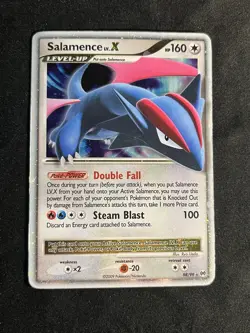 Pokemon Platinum Arceus Salamence Lv.X 98/99 Holo Rare - Image 2