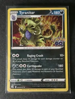 Tyranitar Holo Rare - 043/078 - Pokemon Go Pokemon 2023 LP - Image 1