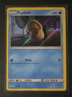 Psyduck 7/18 - Detective Pikachu Holo Pokemon TCG - NM Near Mint - Image 1