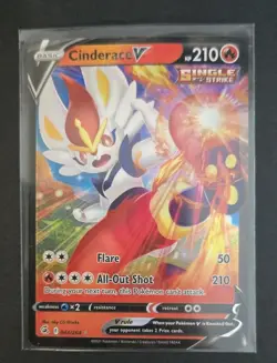 Cinderace V - 044/264 Fusion Strike Ultra Rare Pokemon - NM - Image 1