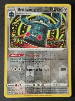 Bronzong SWSH10: Astral Radiance #112/189 Uncommon Reverse Holo Pokemon LP - Image 1