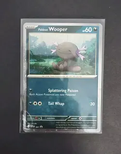 PALDEAN WOOPER 041 SCARLET & VIOLET BLACK STAR PROMO POKEMON (COSMOS HOLO, NM) - Image 1