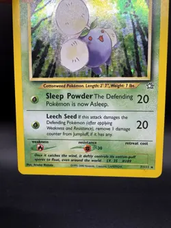 Pokemon TCG Jumpluff 7/111 Neo Genesis Holo Unlimited Rare with Swirl - HP - Image 4