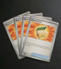 4x Boxed Order 143/162 x4 - Temporal Forces - Non Holo - Pokemon TCG - NM - Image 1