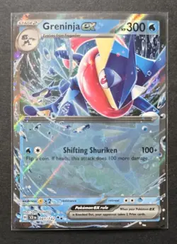 Greninja EX 041/142 Stellar Crown Double Rare Pokemon NM - Image 1