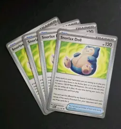 4x Snorlax Doll 175/182 x4 - Paradox Rift - Pokemon TCG - Playset - Image 1