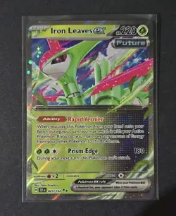 Pokemon TCG Iron Leaves ex 025/162 Double Rare Temporal Forces NM - Image 1