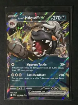 Arven's Mabosstiff ex 139/182 Pokemon TCG Sv10: Destined Rivals Holo - Image 1