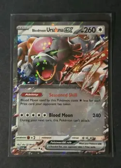 2024 Pokemon SV Twilight Masquerade - TWM EN Bloodmoon Ursaluna ex #141/167 - Image 1