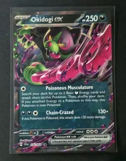 Pokemon TCG Shrouded Fable Okidogi ex 36/64 Double Rare Holo. - Image 1