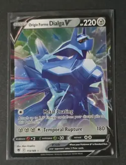 Pokemon TCG Origin Forme Dialga V 113/189 Astral Radiance Ultra Rare Holo NM - Image 1