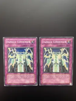 Yugioh Damage Condenser SOI-EN052 Unlimited Edition Super Rare LP/MP X2 - Image 1
