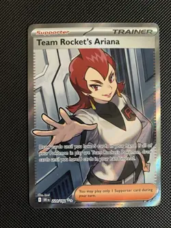 Team Rocket's Ariana 224/182 Sv10: Destined Rivals Holo UR Card TCG NM Pokemon - Image 1