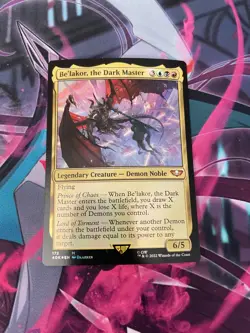 MTG - BE'LAKOR THE DARK MASTER - MYTHIC - FOIL - WARHAMMER 40K - NM - Image 1