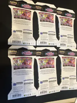 Pokemon TCG Fusion Strike Sleeved Booster Packs x6 Brand New - Image 2