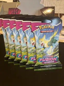 Pokemon TCG Fusion Strike Sleeved Booster Packs x6 Brand New - Image 3