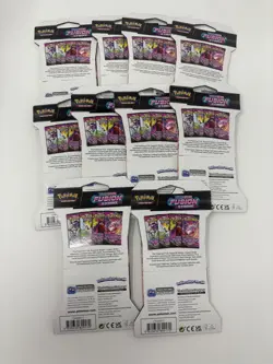 10x Pokemon TCG Fusion Strike Sleeved Factory Sealed Pack - Mew Artwork - Image 2