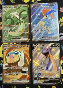 Pokemon TCG EX and V Full Art Lot of 12 From SWSH and Scarlet And Violet Era - Image 2