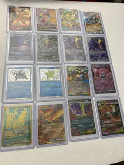Pokemon TCG Lot Good Cards Fresh Pulls NM/M Double Sleeved - Image 1