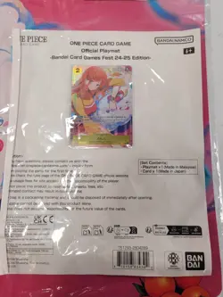 One Piece Card Game Playmat Nami & Zeus + Promo Card Bandai Fest Exclusive Japan - Image 2