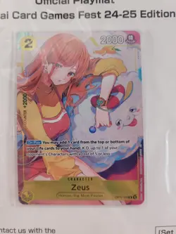 One Piece Card Game Playmat Nami & Zeus + Promo Card Bandai Fest Exclusive Japan - Image 3