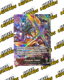 One Piece Card Game EB01 Kouzuki Oden ALT ART Leader English EB01-001 - Image 1