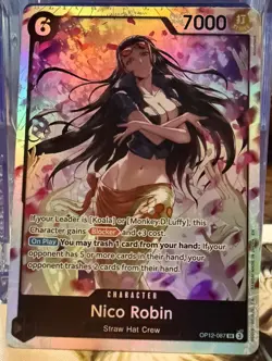 Nico Robin OP12-087 One Piece Card Game Legacy of the Master Foil ENGLISH SR - Image 1