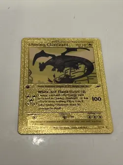 Shining Charizard 1st Edition - Gold Foil Pokemon Card Fan Art Card - Image 3