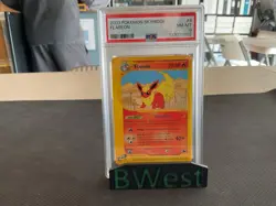PSA 8 Flareon Skyridge 2003 Rare 8/44 E-reader Pokemon Card - Image 1