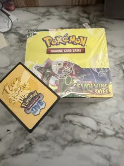 Evolving Skies Booster Box Pokemon TCG Factory Sealed - Image 1