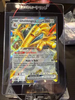 Pokemon TCG Gholdengo EX-139/182-SV04: Paradox Rift Double Rare Holo - Image 1